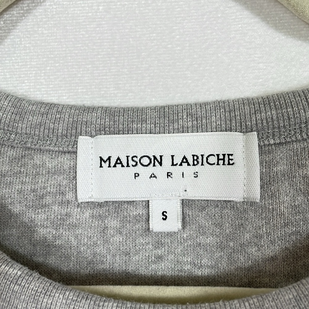 Maison Labiche Paris Sweatshirt Size S Embroidered Mademoiselle EUC - Picture 3 of 9